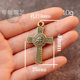 Brass cross keychain pendant religious belief pendant antique miscellaneous small copperware stall