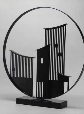 新中式现代创意房屋摆件酒店样板房玄关电视柜摆件办公室软装饰品