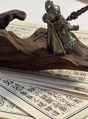 赵云摆件|三国人物赵子龙金属手办国风大玩家系列人仔铜手把件