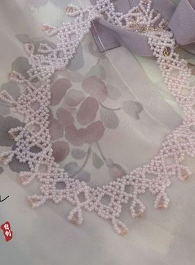 项链古风手工DIY可爱国风串珠颈链宴会生日Cos送礼小重仙女重工