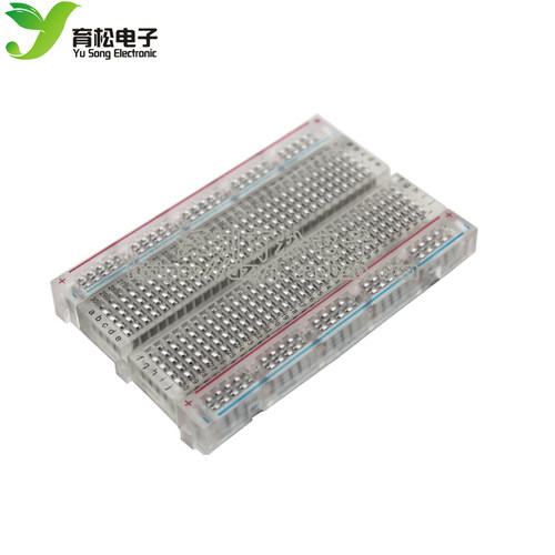 透明 迷你小面包板 400孔 迷你面包板（透明）83X55 mm - 图3