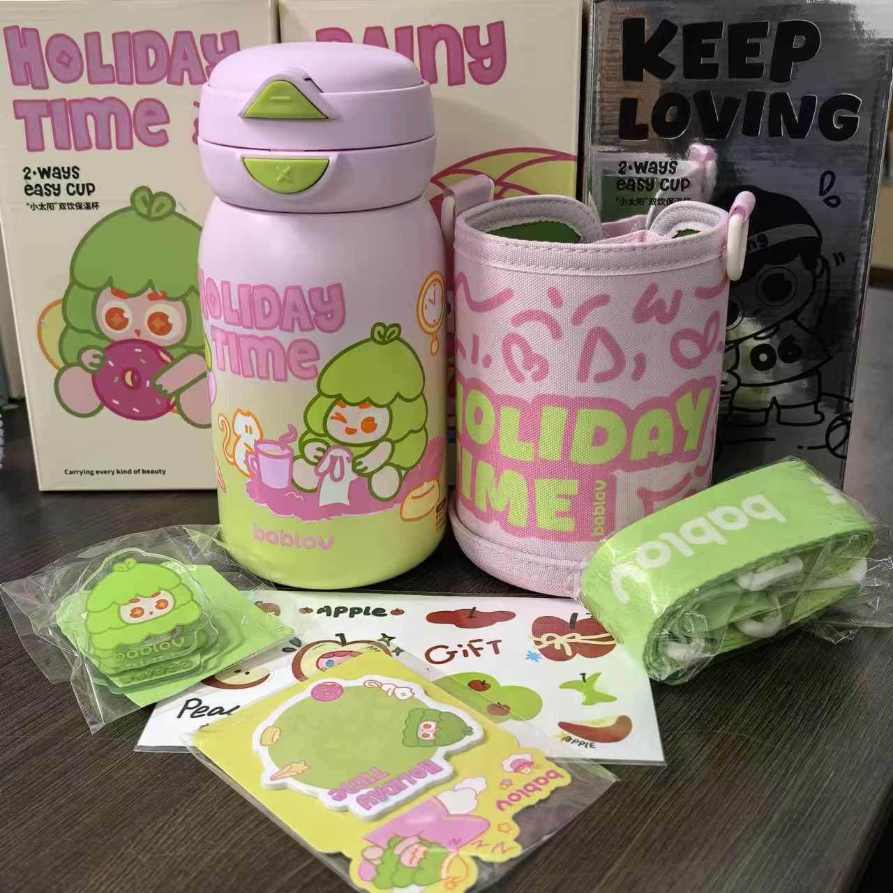 bablov保温杯儿童吸管水杯不锈钢可爱大学生便携大容量高颜值双饮,淘宝优惠券,粉丝福利购,淘宝优惠卷