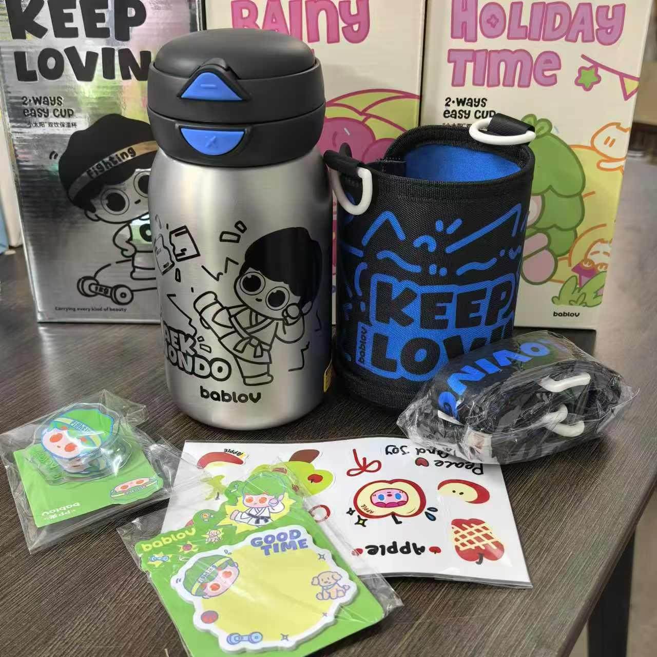 bablov保温杯儿童吸管水杯不锈钢可爱大学生便携大容量高颜值双饮,淘宝优惠券,粉丝福利购,淘宝优惠卷