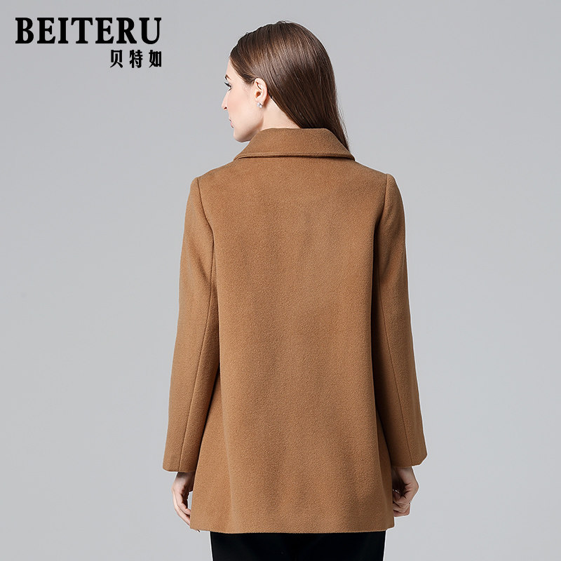贝特如妈妈装呢大衣女冬季新款纯羊毛呢中长款洋气外套专柜正品YW,淘宝优惠券,粉丝福利购,淘宝优惠卷