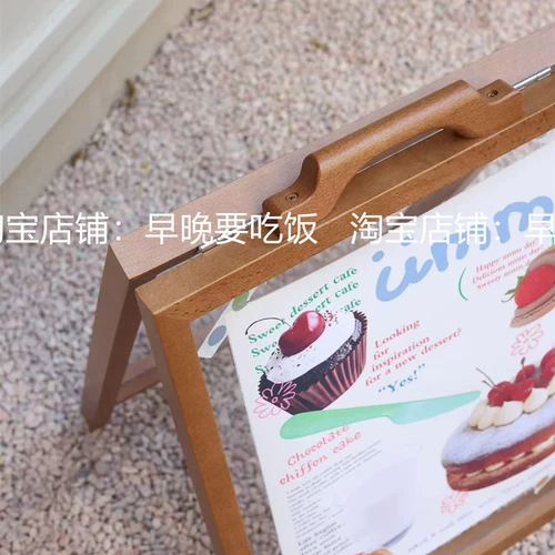 Трехмерный портативный акриловый стеклянный дорожный стенд из натурального дерева, напольная вывеска, постер, трубка