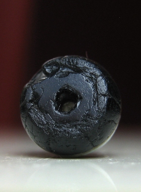 千年老黑白药师玛瑙珠8.2×6mm