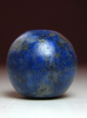 清代老青金石珠11.8×11mm