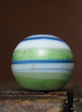 清老缠丝搅胎琉璃珠9.5-10mm