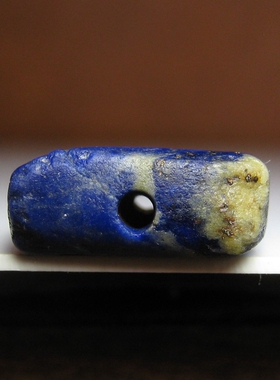 高蓝老青金石方板珠14×12.5mm