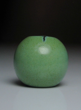 高瓷老绿松石桶珠7.5×6.5mm