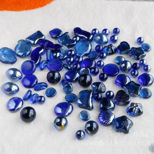 Big Love Blue Glass Popult Bead Road Prop go sub -porte fish quate cluster cluster