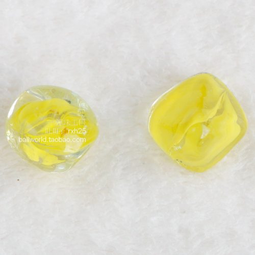 玻璃钻石多色玻璃弹珠玻璃球围棋子 玻璃块 花瓶鱼缸装饰小件 - 图0