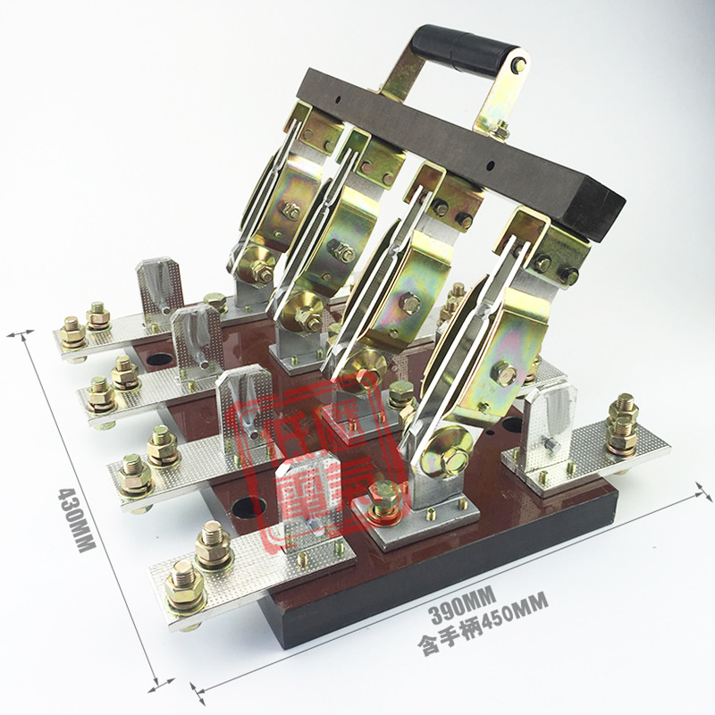 HS11F-1000A/48三相四线4P双向双电源转换刀开关双投倒顺闸刀800A-图3