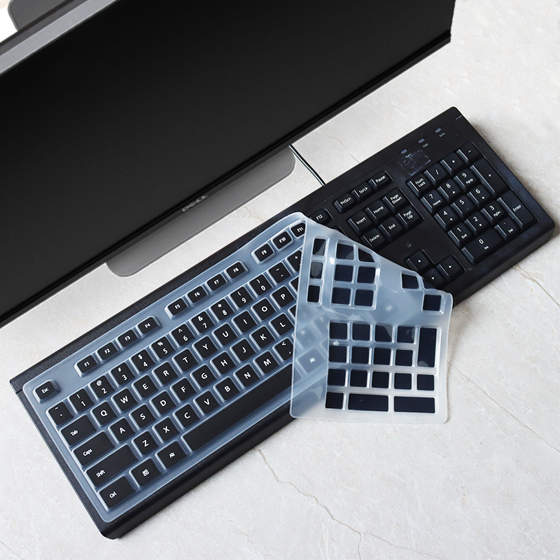 适用华为CD30台式键盘保护膜超薄有线键盘凹凸防尘防水全覆盖套-图0