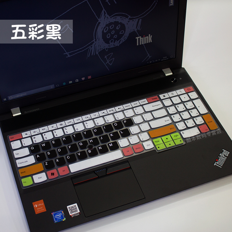 E550c联想15.6寸ThinkPad黑将S5 E560键盘保护贴膜E540 E570 W541 - 图0