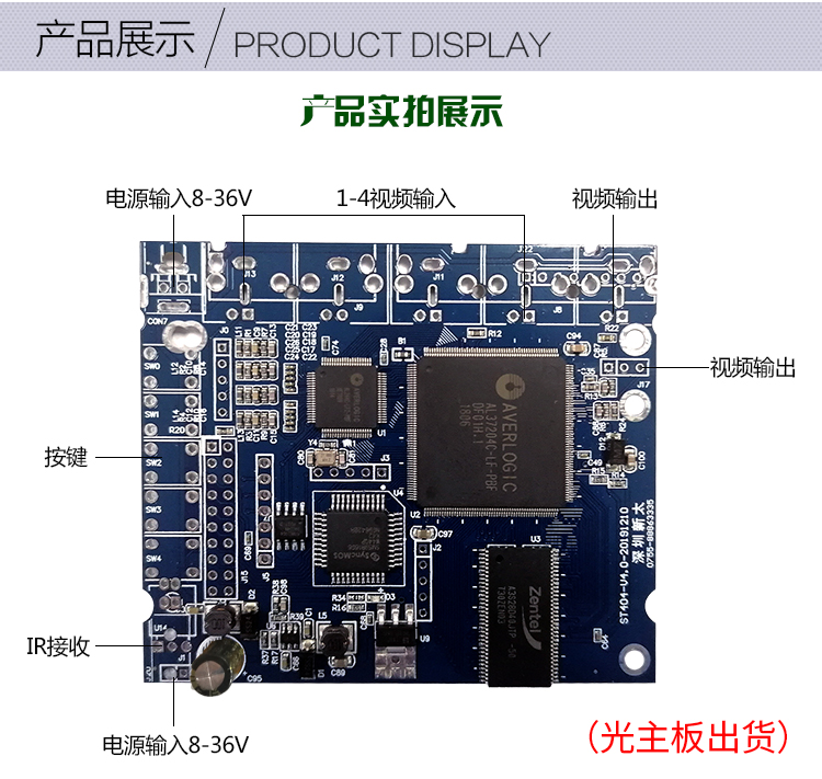 画面分割器4路主板工控2路模拟摄像头四路高清摄像头功能订制促销 - 图3