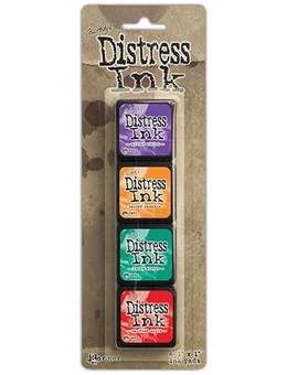 Ranger迷你印台4色套装Tim Holtz Distress组橡皮章手帐纸艺进口-图2