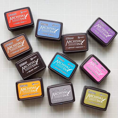 美国Ranger  Archival Mini Ink Pad 印台組 迷你 油性 印泥 - 图2