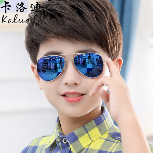 新款儿童太阳镜男童偏光小孩飞行眼镜防紫外线眼睛女童宝宝墨镜潮 - 图2
