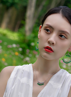 初夏即事原创s925银女水滴项链