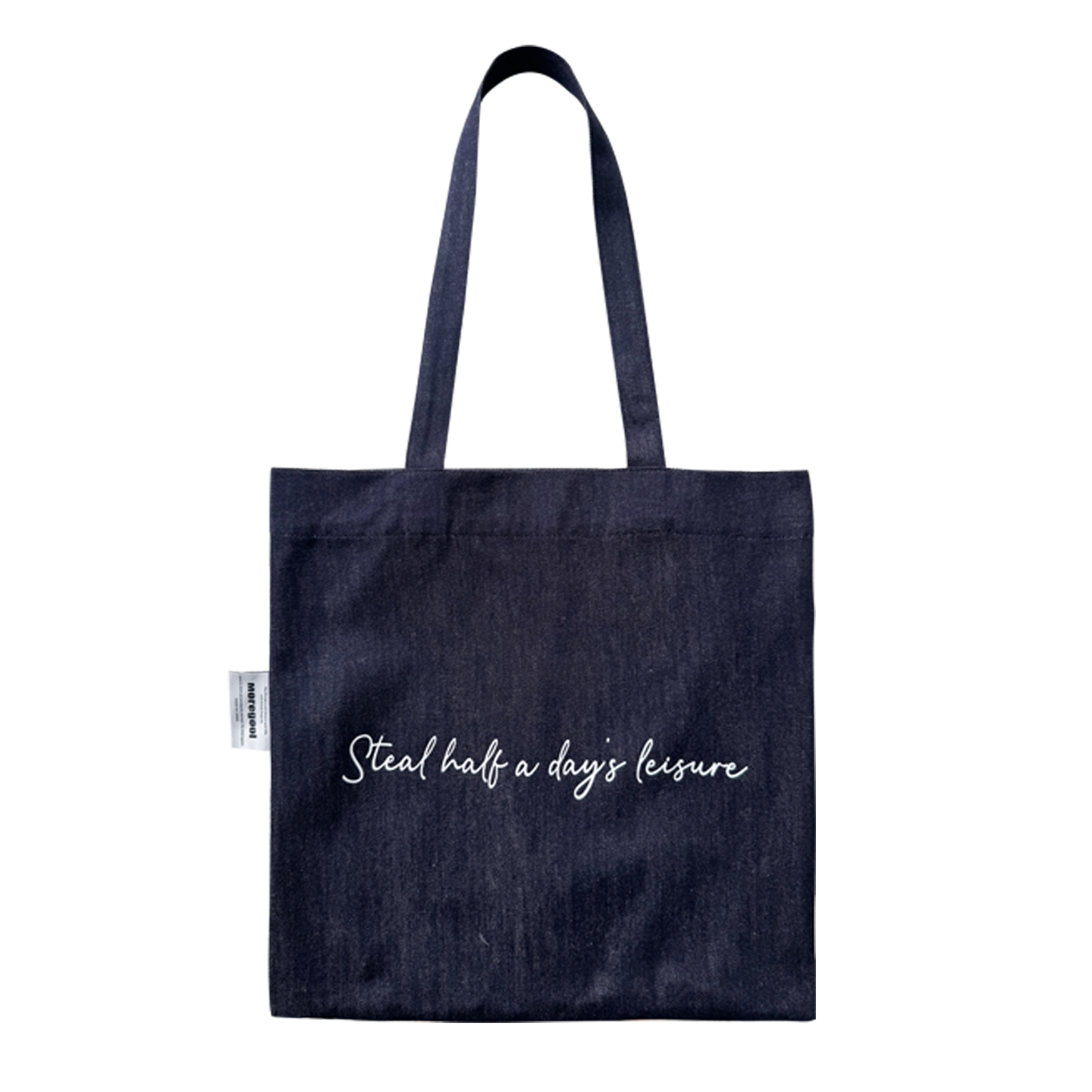 MOREGOOL 25/FW原创 不掉色牛仔印花单肩包 日常耐用大容量托特包,淘宝优惠券,粉丝福利购,淘宝优惠卷