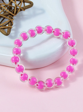 3-6岁中大童内彩珠亚克力手链