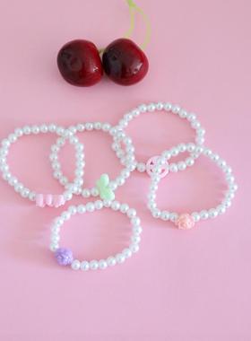 新款儿童仿珍珠手链幼儿园