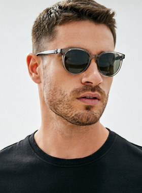 mspace偏光防紫外线圆形墨镜克罗