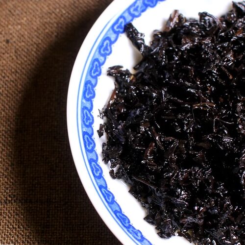 黑茶梧州茶厂1970年遗留木香参香味幽兰香六堡茶配罐装 - 图3