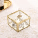 Retro style gold storage box for windshield accessories