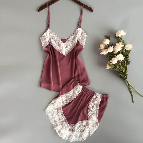 Шелковая осенняя сексуальная пижама, кружевной тонкий комплект, «Холодное сердце», популярно в интернете, эффект подтяжки