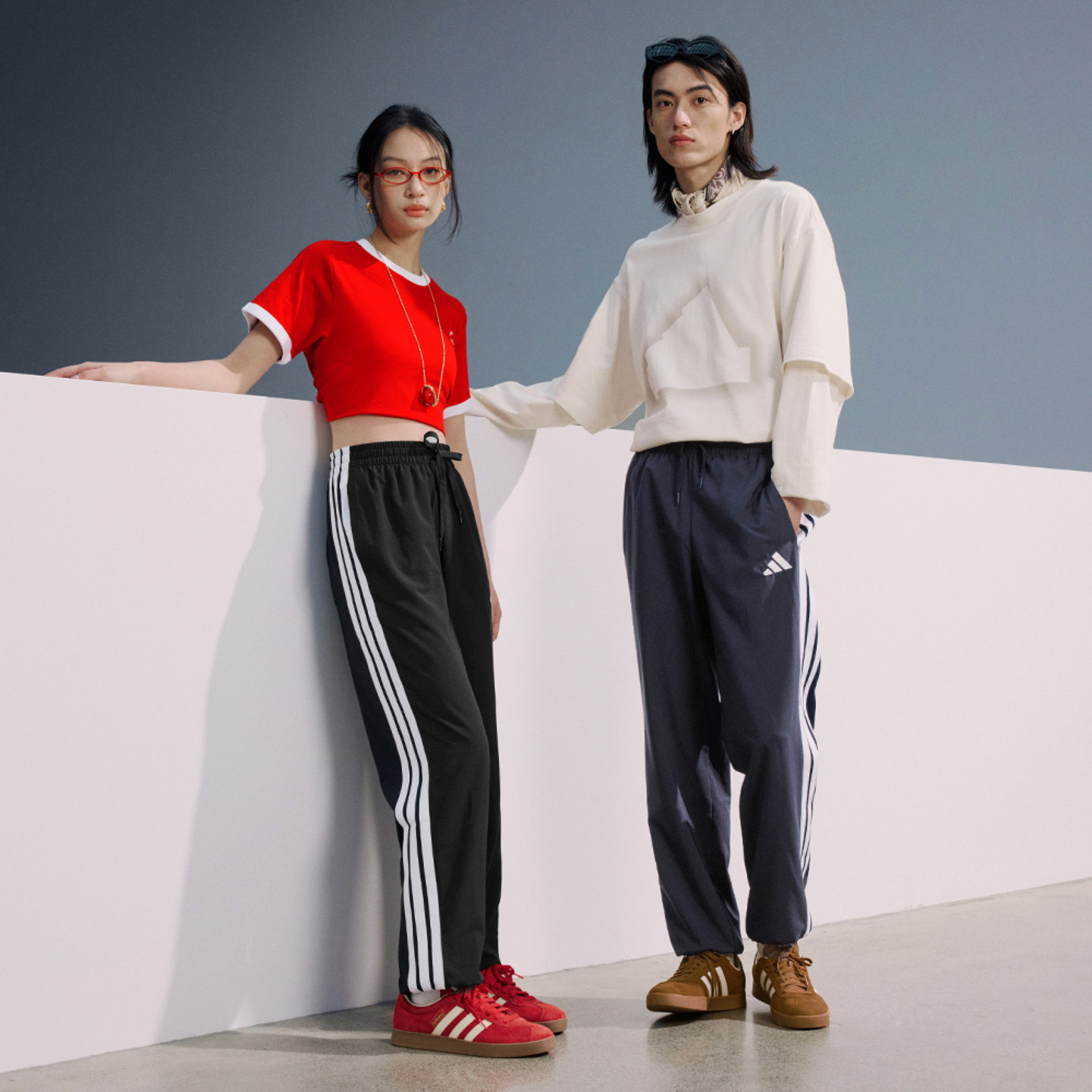 凉爽情侣款束脚运动裤男女春夏新款adidas阿迪达斯官方轻运动