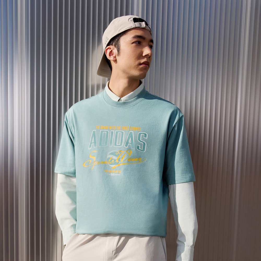 休闲纯棉上衣圆领短袖T恤男夏季adidas阿迪达斯官方轻运动JN9504,淘宝优惠券,粉丝福利购,淘宝优惠卷