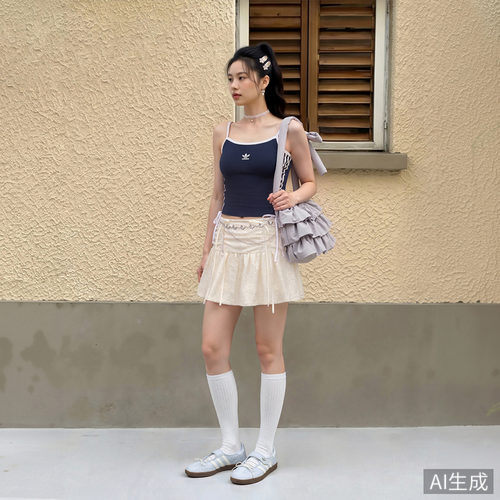 T头鞋 SAMBA JANE复古玛丽珍运动鞋平底鞋女adidas阿迪达斯三叶草 - 图1