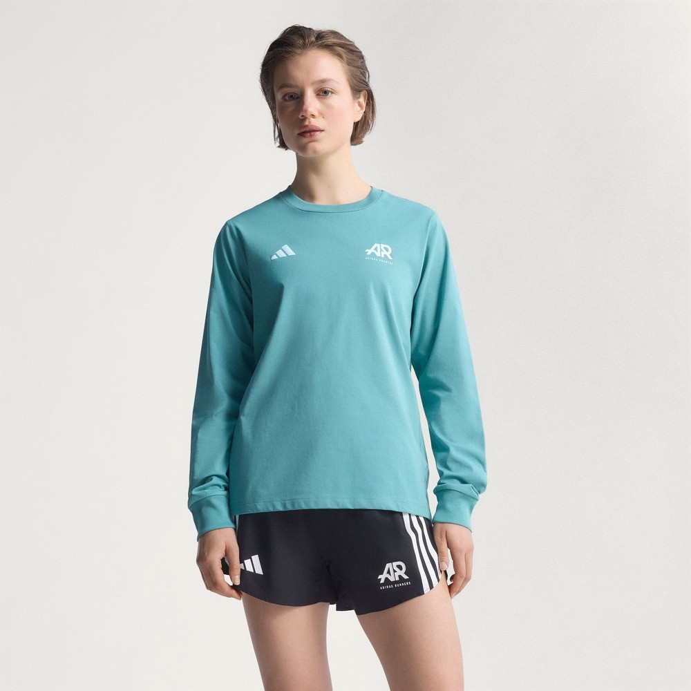 简约舒适字母印花跑步运动长袖T恤男女秋季adidas阿迪达斯,淘宝优惠券,粉丝福利购,淘宝优惠卷