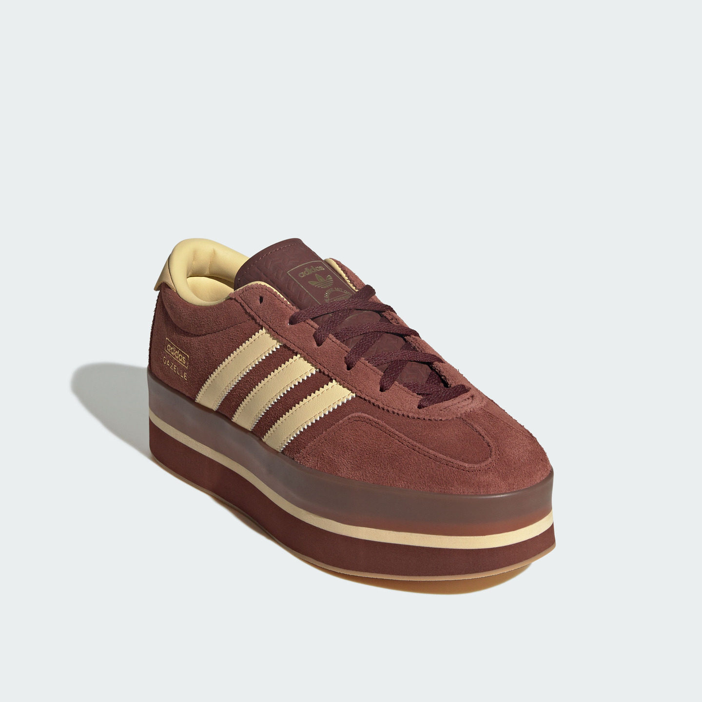 「T头鞋」GAZELLE STACK W厚底经典运动鞋女adidas阿迪达斯三叶草,淘宝优惠券,粉丝福利购,淘宝优惠卷