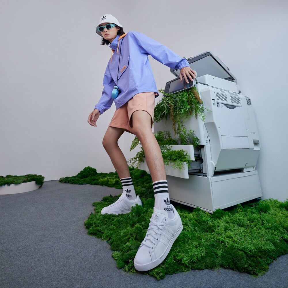 阿迪达斯coast star男女经典小白鞋 adidas板鞋