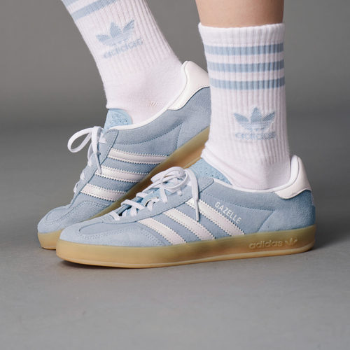 明星同款 T头鞋 GAZELLE INDOOR板鞋德训鞋adidas阿迪达斯三叶草 - 图0