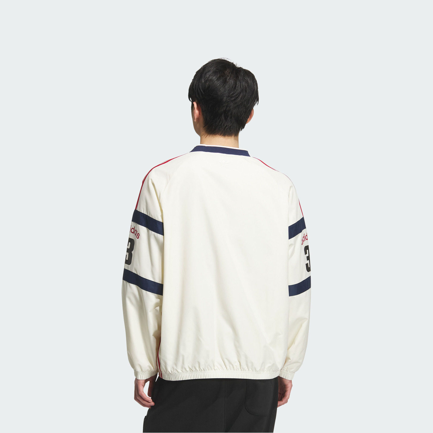 梭织宽松舒适运动V领套头衫长袖球衣男adidas阿迪达斯官方三叶草,淘宝优惠券,粉丝福利购,淘宝优惠卷