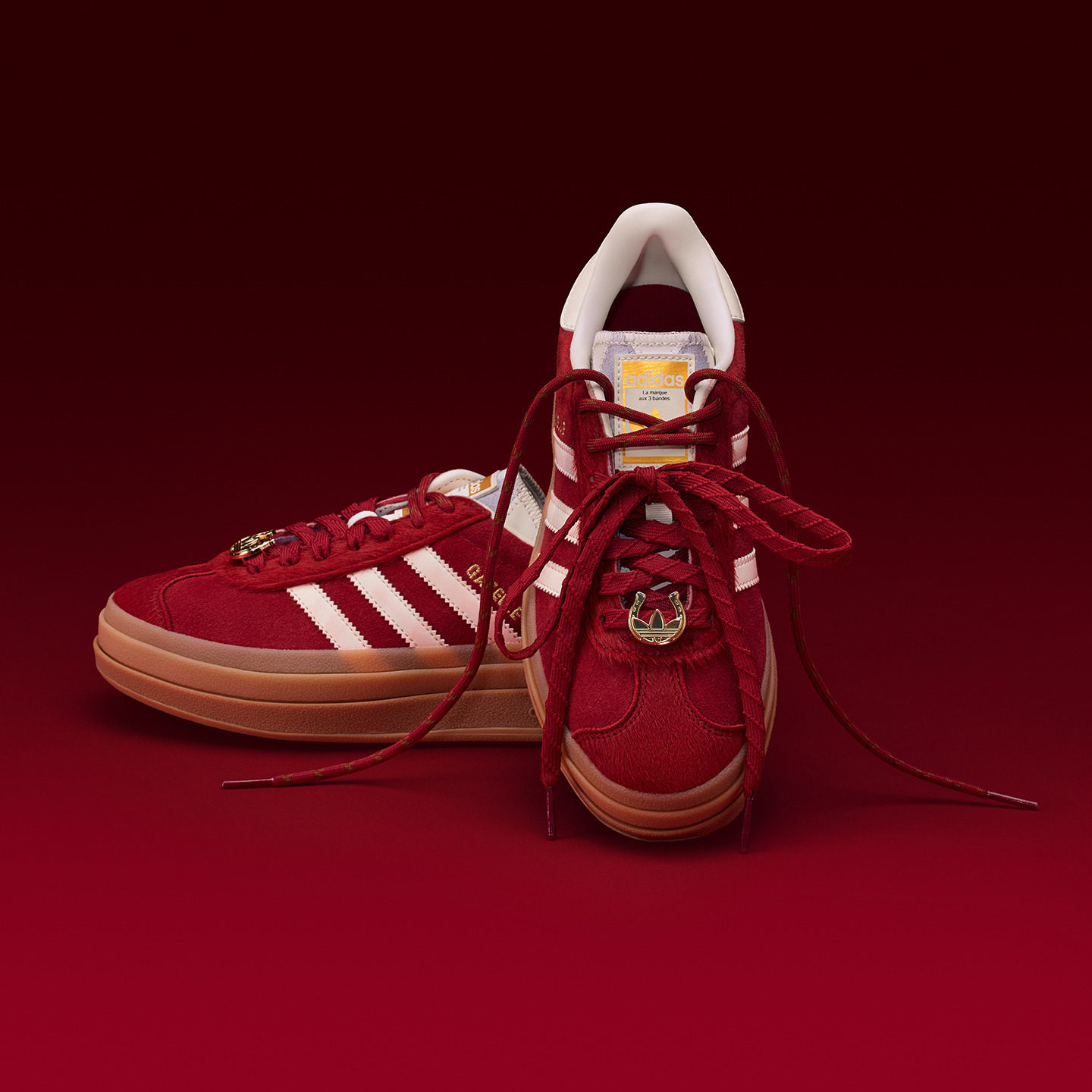 贺聪同款T头鞋GAZELLE新年款厚底板鞋德训鞋adidas阿迪达斯三叶草,淘宝优惠券,粉丝福利购,淘宝优惠卷