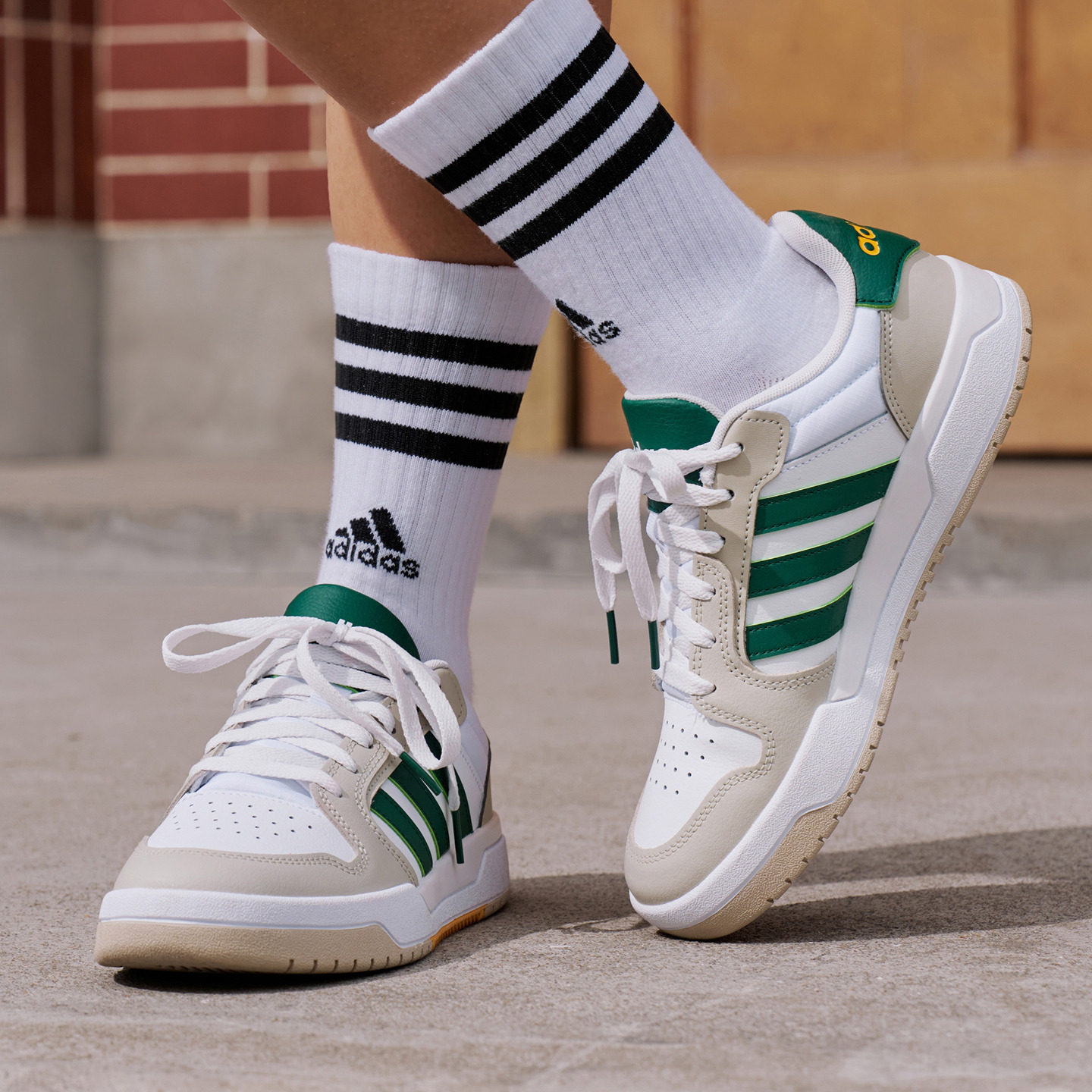 ENTRAP美式校园风运动鞋少年感复古篮球风板鞋男女adidas阿迪达斯