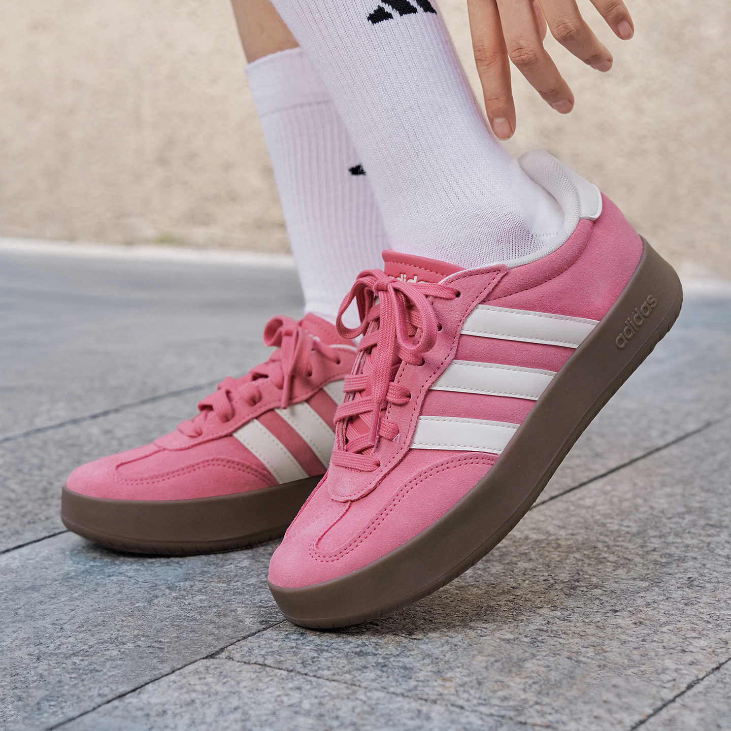 「T头鞋」BARREDA休闲板鞋德训鞋男女adidas阿迪达斯官方轻运动,淘宝优惠券,粉丝福利购,淘宝优惠卷