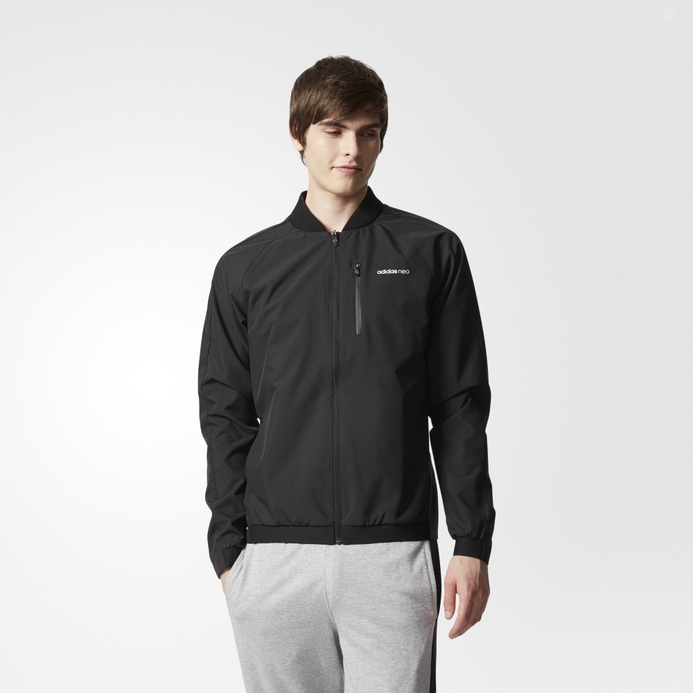 BR8480 黑 防风服 男子 neo adidas 阿迪达斯 BR8480 黑 防风服 男子 neo adidas 阿迪达斯
