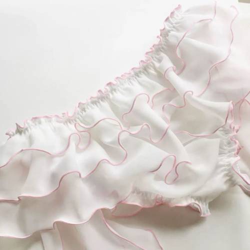 荷叶边可爱少女内裤日系甜美男女同款系带公子小白性感撩人侧开带 - 图0