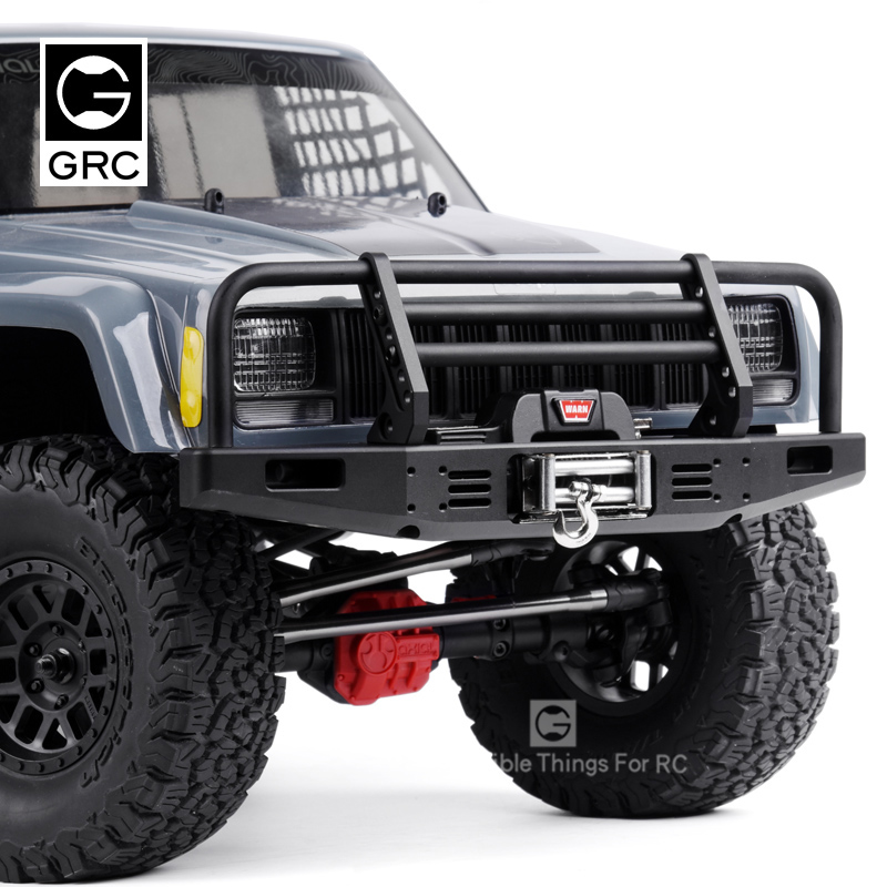 GRC模型车用 荒野前杠TRX4 SCX10 90046 90047金属前防撞前保险杠 - 图2