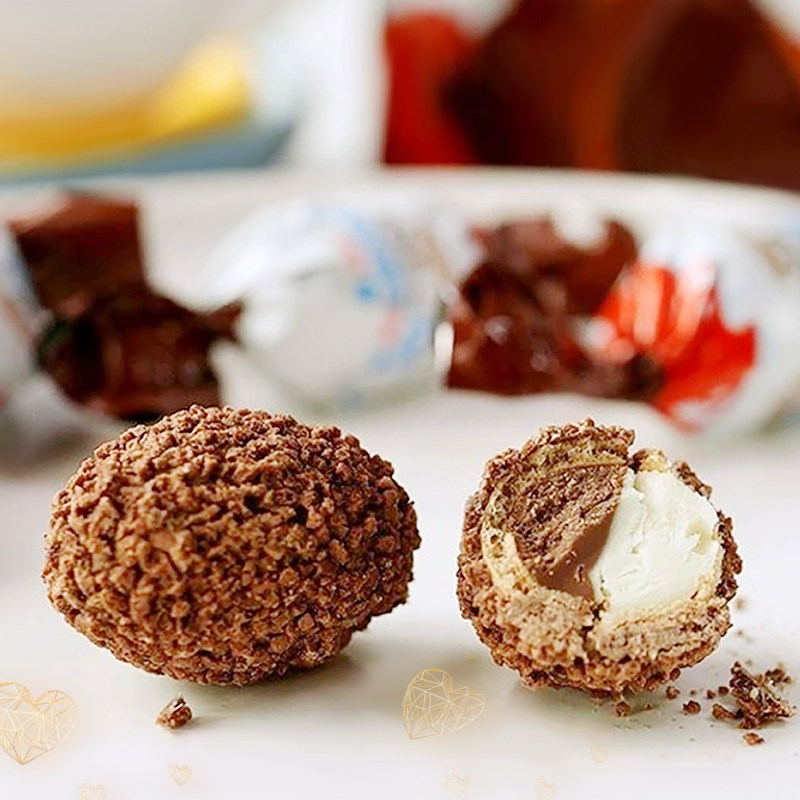 Kinder健达牛奶巧克力夹心脆皮蛋Bons脆皮球威化脆脆球解馋小零食,淘宝优惠券,粉丝福利购,淘宝优惠卷