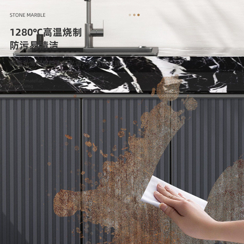 庭院岩板洗手台户外别墅院子花园操作台全岩板水池岛台储物柜定制,淘宝优惠券,粉丝福利购,淘宝优惠卷