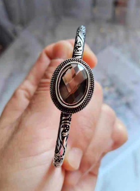 女镀银水晶复古宫廷闪亮手链