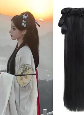 战国袍魏晋风古装汉服发髻假发