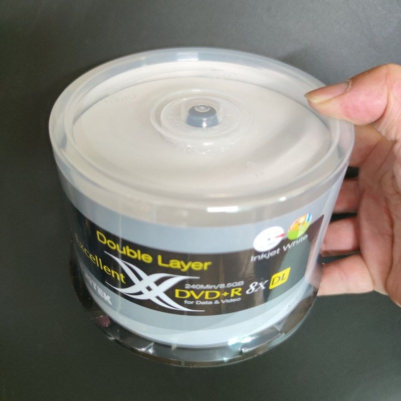 铼德啄木鸟DVD+-R DL9可打印8X刻录空白光碟盘桶装10片8.5G大容量_虎窝淘